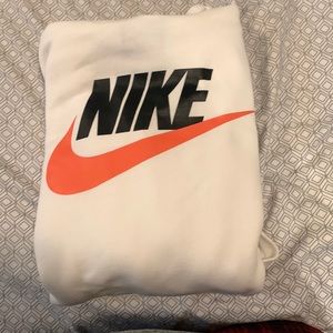 White nike hoodie